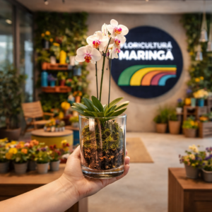 Orquídea no Aquário